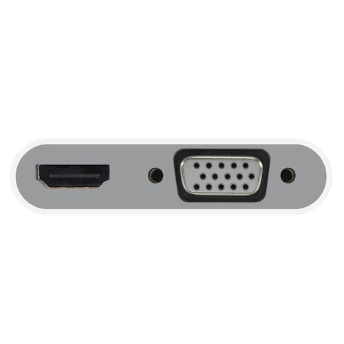 MacAlly USB-C naar VGA HDMI adapter Wit