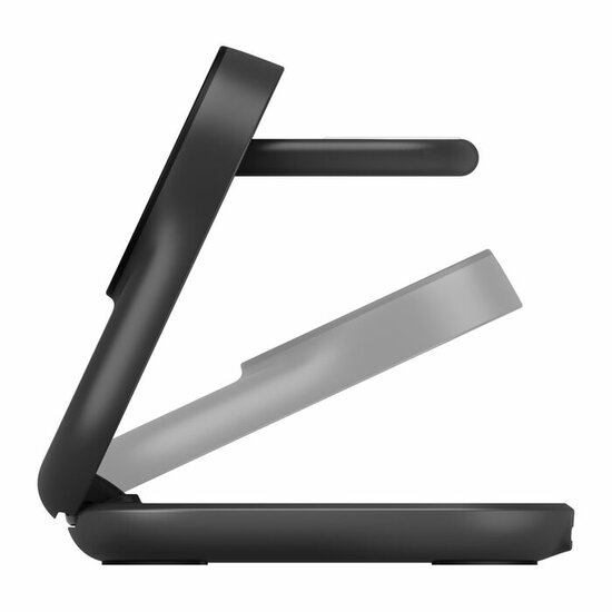 Belkin UltraCharge 3 in 1 opvouwbare MagSafe lader met Qi2 25 watt zwart