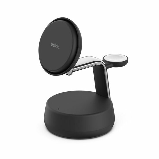 Belkin UltraCharge Pro 3 in 1 opvouwbare MagSafe lader met Qi2 25 watt zwart