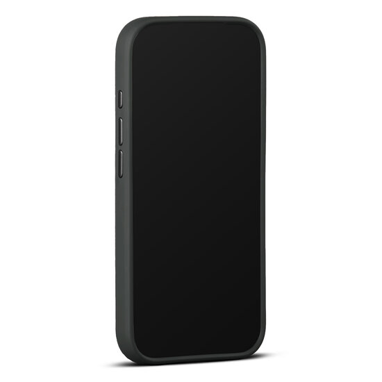 Woolnut leren MagSafe iPhone 17 Pro hoesje zwart