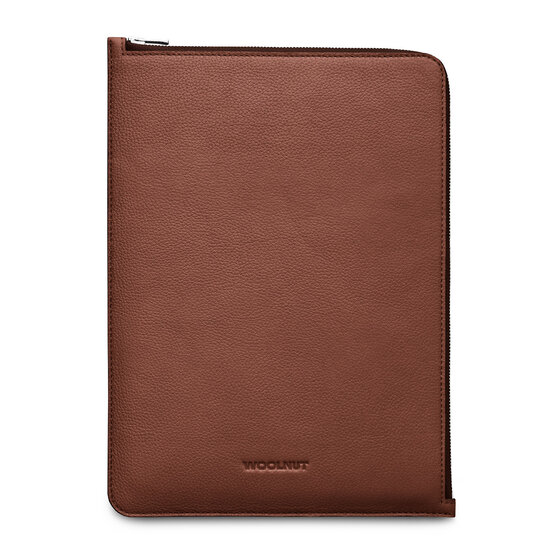 Woolnut Leather Folio MacBook Pro 14 inch hoesje Cognac