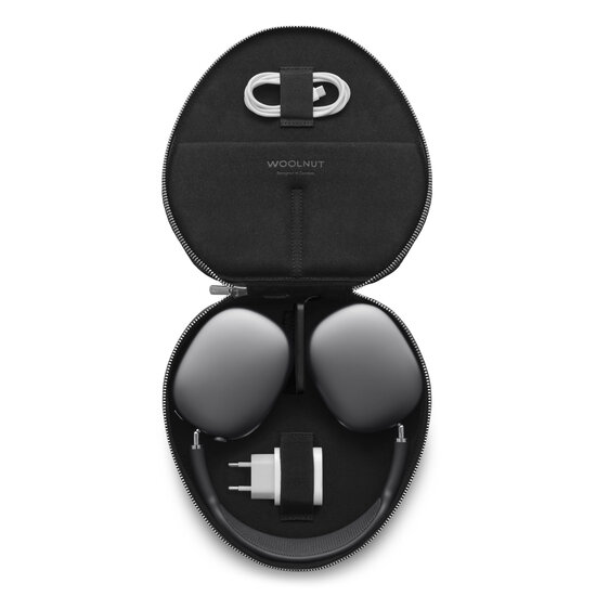 Woolnut AirPods Max Leather case Zwart