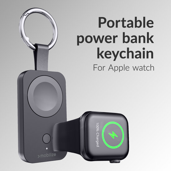 Mobilize Keychain Powerbank voor Apple Watch sleutelhanger