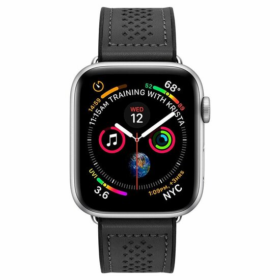 Spigen Retro Fit Apple Watch 44 mm bandje Zwart