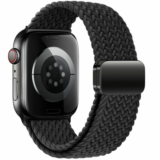 TechProtection Nylon Plus Apple Watch 49 / 46 / 45 mm bandje zwart