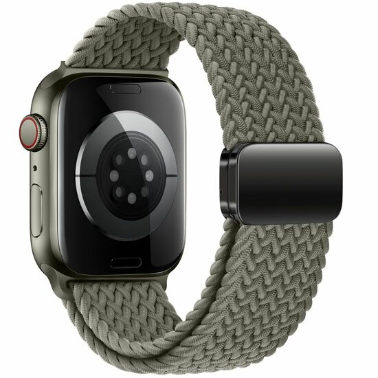 TechProtection Nylon Plus Apple Watch 49 / 46 / 45 / 44 mm bandje groen