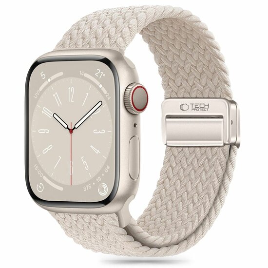 TechProtection Nylon Plus Apple Watch 49 / 46 / 45 / 44 mm bandje beige