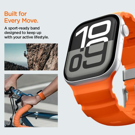 Spigen WBS2 Apple Watch 49 / &nbsp;46 / 45 / 44 &nbsp;mm bandje oranje