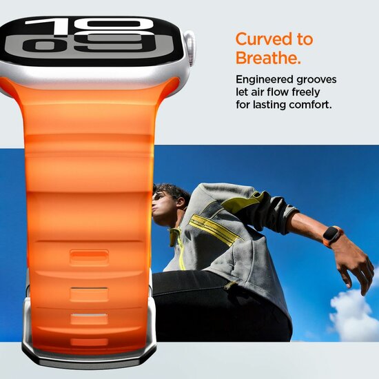 Spigen WBS2 Apple Watch 49 / &nbsp;46 / 45 / 44 &nbsp;mm bandje oranje