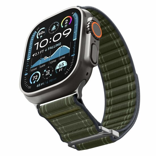 Spigen WBF0 Apple Watch 49 / &nbsp;46 / 45 / 44 &nbsp;mm bandje groen
