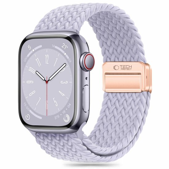 TechProtection Nylon Plus Apple Watch 49 / 46 / 45 / 44 mm bandje paars