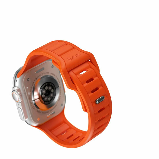 KeyBudz Journey FKM Apple Watch bandje oranje