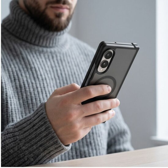 TechProtection Hybrid MagSafe Galaxy Z Fold 8 Ultra hoesje zwart