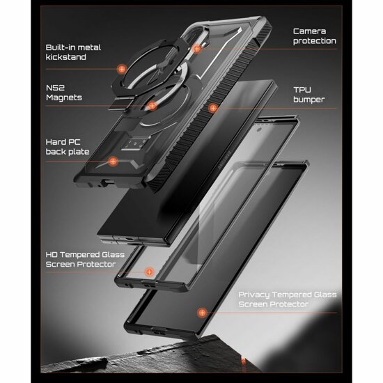 Supcase UB Grip MagSafe Galaxy Z Fold 8 Ultra hoesje 2 set