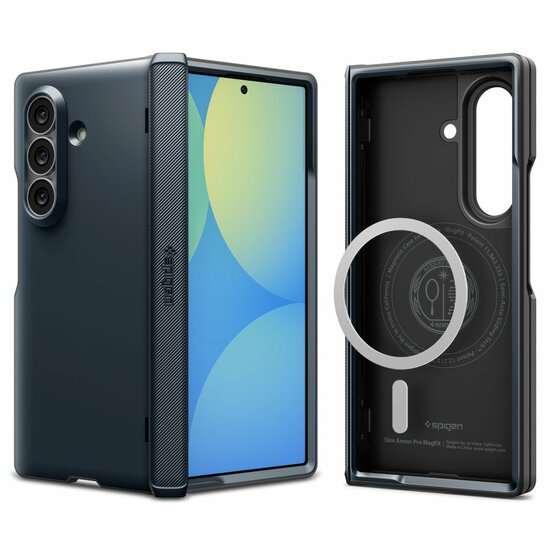 Spigen Slim Armor Pro MagSafe Galaxy Z Fold 8 Ultra hoesje slate