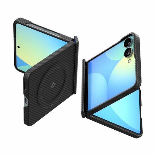 Spigen AirSkin Aramid MagSafe Galaxy Z Flip 8 hoesje zwart