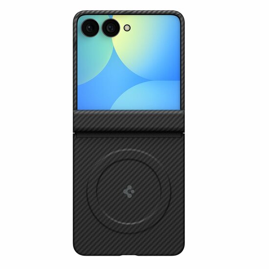 Spigen AirSkin Aramid MagSafe Galaxy Z Flip 8 hoesje zwart
