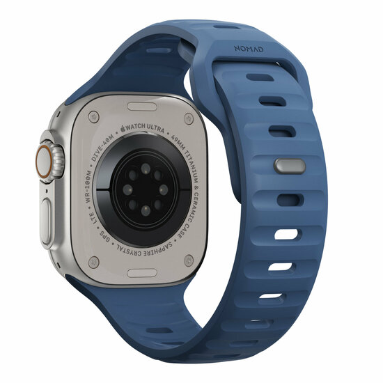 Nomad Sport FKM Apple Watch 49 / 46 /&nbsp;45 mm bandje naval blauw
