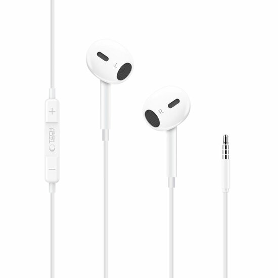 TechProtection UltraBoost 3,5 mm oordopjes met microfoon wit