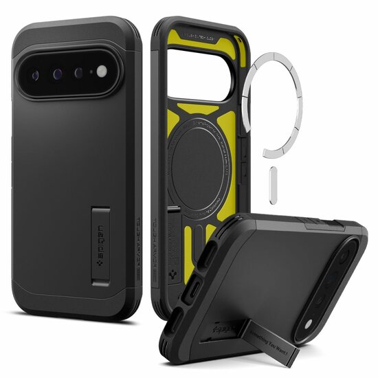 Spigen Tough Armor MagSafe Google Pixel 11 Pro XL hoesje zwart