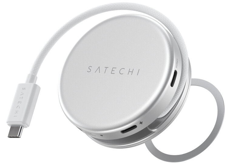 Satechi OntheGo 5 in 1 Multiport Adapter USB-C hub Silver grau