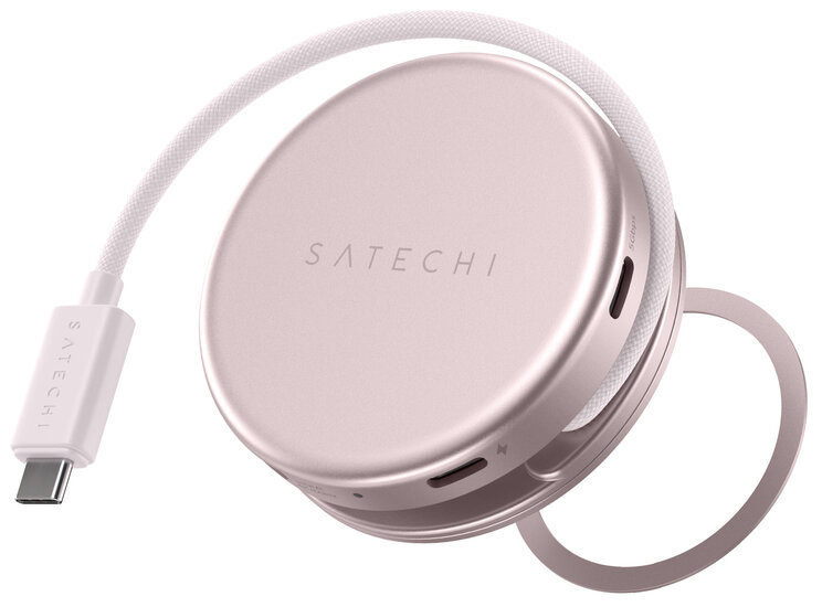 Satechi OntheGo 5 in 1 Multiport Adapter USB-C hub Blush
