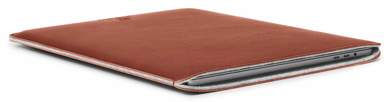 Woolnut Leather sleeve MacBook 13 inch hoesje Bruin
