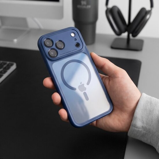 TechProtection Peak CC MagSafe iPhone 18 Pro Max hoesje deep blue
