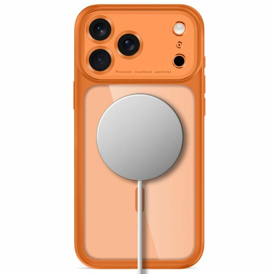 TechProtection Peak CC MagSafe iPhone 18 Pro hoesje oranje