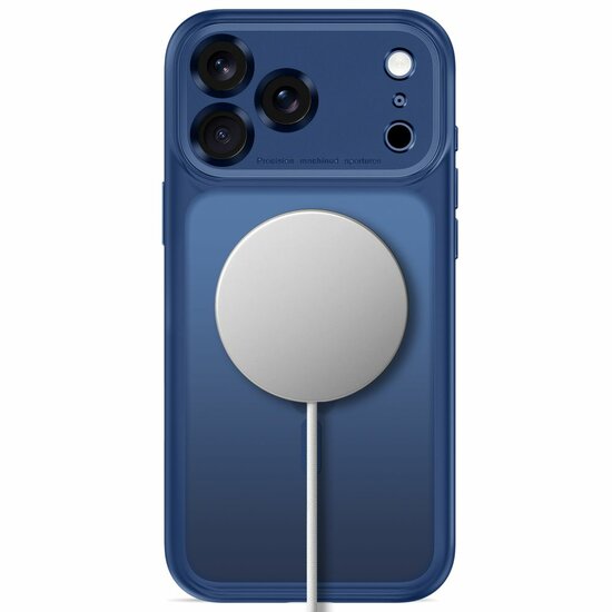 TechProtection Peak CC MagSafe iPhone 18 Pro hoesje mat blauw