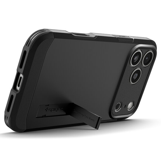 Spigen Tough Armor T MagSafe iPhone 18 Pro hoesje zwart
