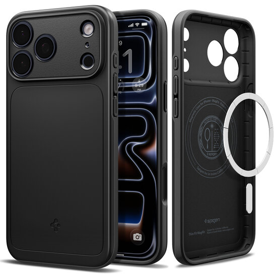 Spigen Thin Fit MagSafe iPhone 18 Pro hoesje zwart