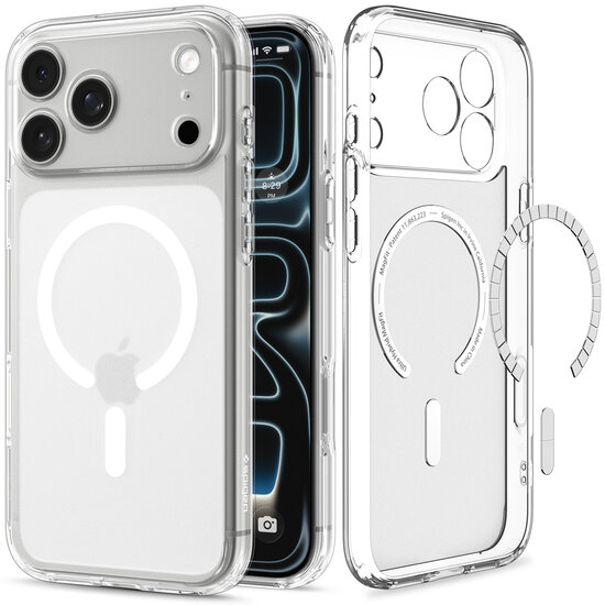 Spigen Ultra Hybrid MagSafe iPhone 18 Pro hoesje frost wit