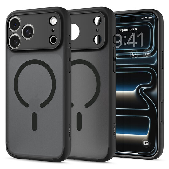 Spigen Ultra Hybrid MagSafe iPhone 18 Pro hoesje frost zwart