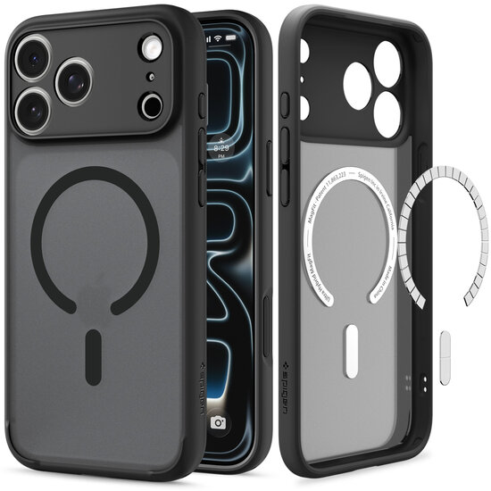 Spigen Ultra Hybrid MagSafe iPhone 18 Pro hoesje frost zwart