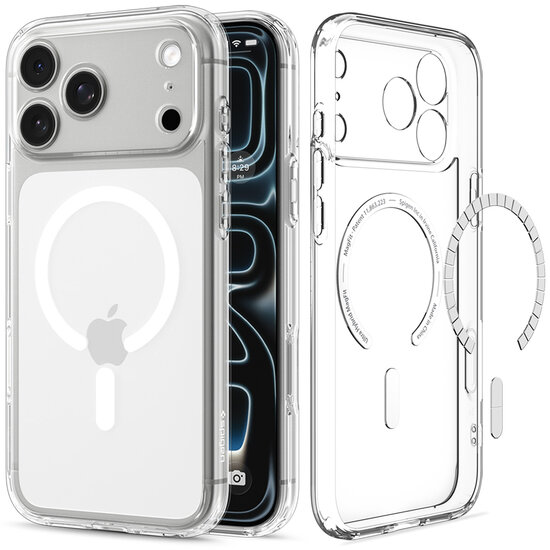 Spigen Ultra Hybrid MagSafe iPhone 18 Pro hoesje wit