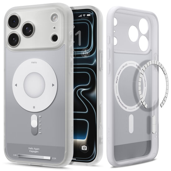 Spigen Ultra Hybrid MagSafe iPhone 18 Pro hoesje classic zilver
