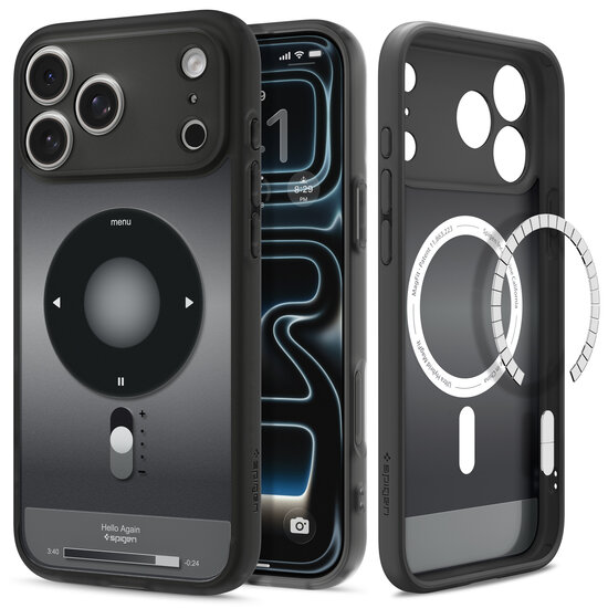 Spigen Ultra Hybrid MagSafe iPhone 18 Pro hoesje classic zwart
