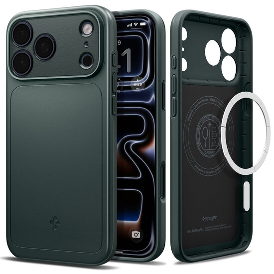 Spigen Thin Fit MagSafe iPhone 18 Pro hoesje groen
