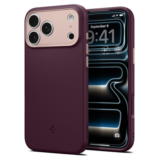 Spigen Nano Pop MagSafe iPhone 18 Pro hoesje burgundy