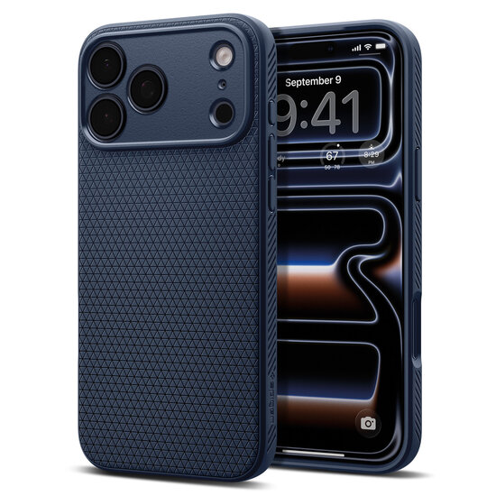 Spigen Liquid Air iPhone 18 Pro hoesje navy 