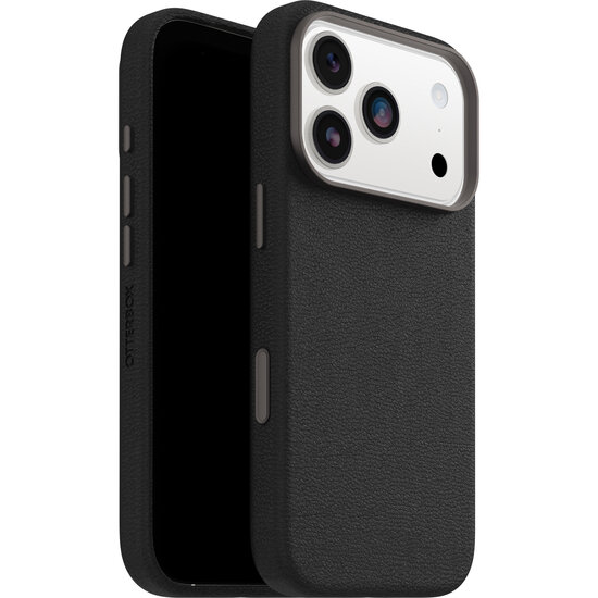 OtterBox Symmetry Leather iPhone 18 Pro / 17 Pro Case, Black