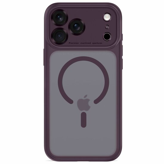 TechProtection Peak CC MagSafe iPhone 18 Pro Max hoesje mat dark cherry