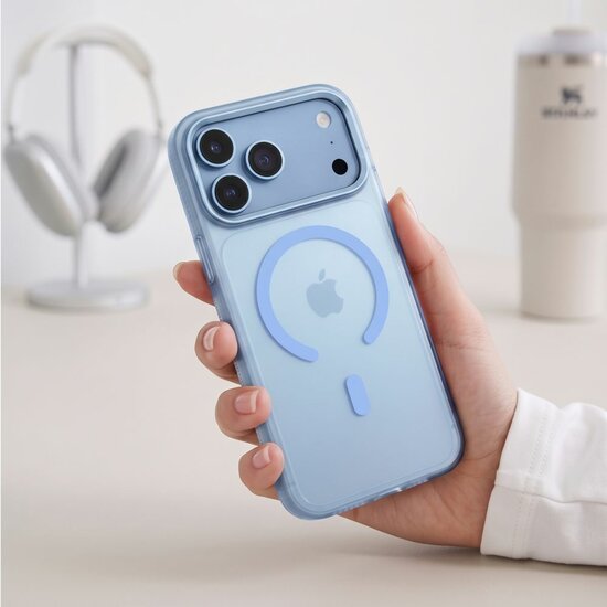TechProtection Zero MagSafe iPhone 18 Pro hoesje lichtblauw