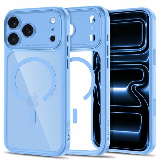 TechProtection Peak CC MagSafe iPhone 18 Pro case sky blue