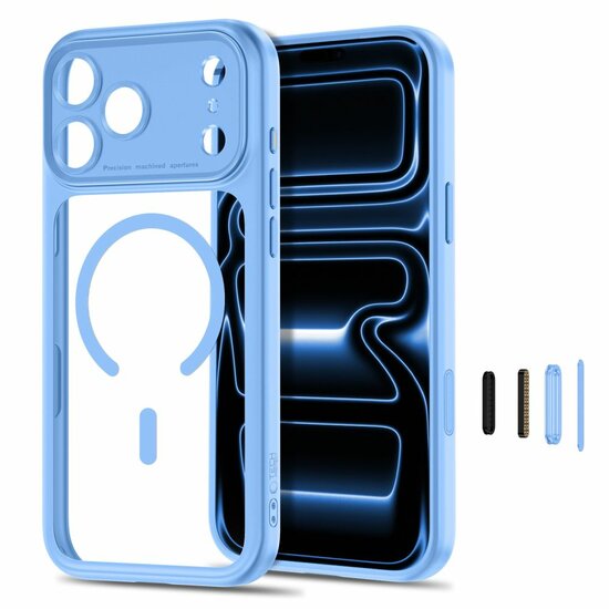 TechProtection Peak CC MagSafe iPhone 18 Pro Max hoesje sky blue