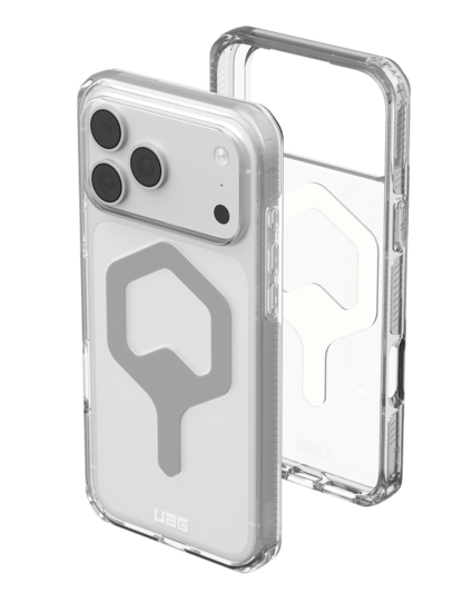 UAG Plyo MagSafe iPhone 18 Pro hoesje ice zilver