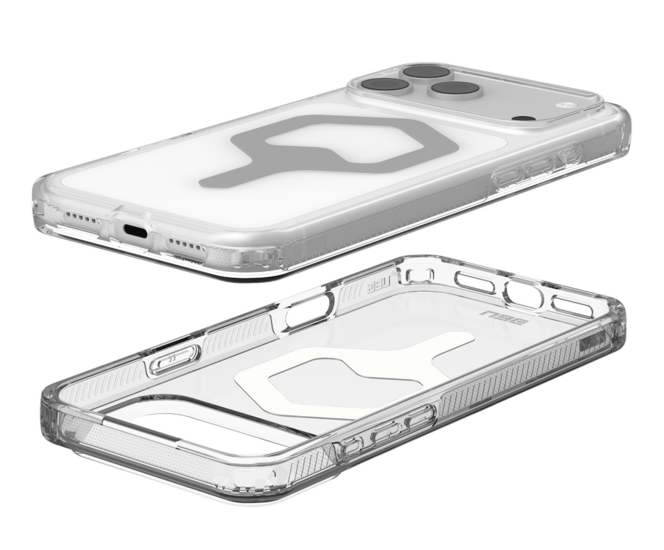 UAG Plyo MagSafe iPhone 18 Pro hoesje ice zilver
