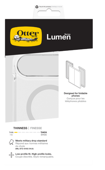 OtterBox Lumen MagSafe iPhone Duo hoesje transparant
