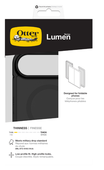 OtterBox Lumen MagSafe iPhone Duo hoesje zwart